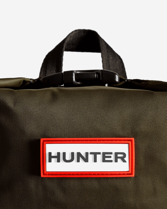 UK Hunter Men Mini Nylon Pioneer Top Clip Backpack Dark Olive 28BV424