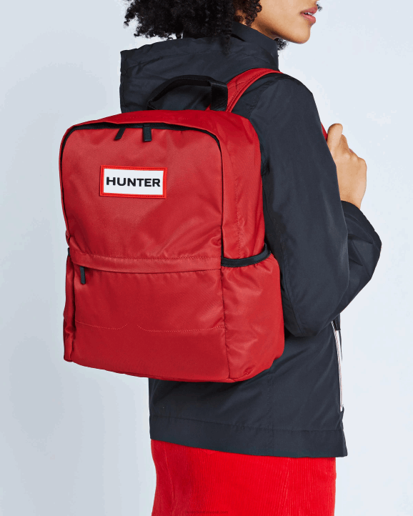 UK Hunter Men Nylon Backpack Military Red 28BV432