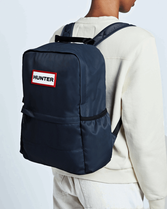 UK Hunter Men Nylon Backpack Navy 28BV433