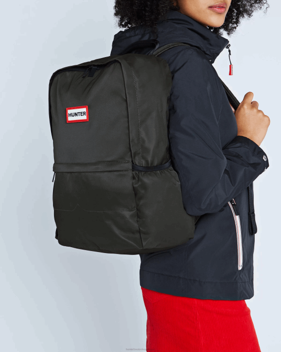 UK Hunter Men Nylon Large Backpack Dark Olive 28BV435