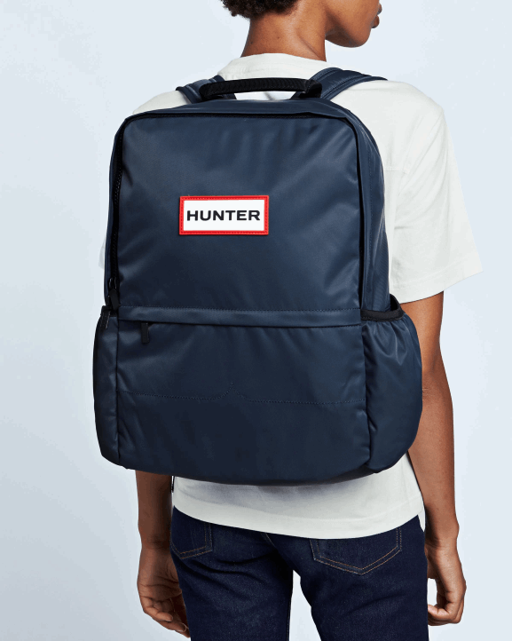 UK Hunter Men Nylon Large Backpack Navy 28BV436