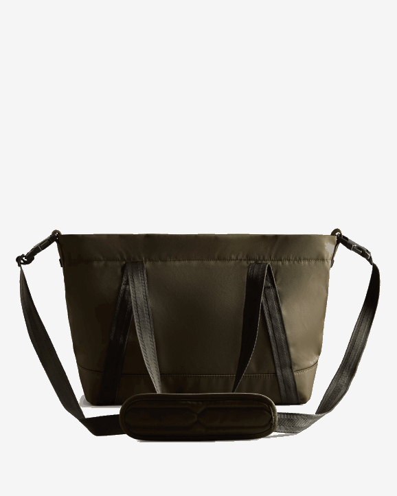 UK Hunter Men Nylon Medium Top Clip Tote Bag Dark Olive 28BV458