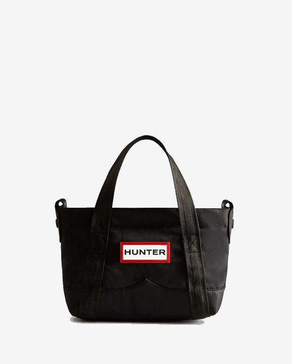 UK Hunter Men Nylon Mini Top Clip Tote Bag Black 28BV461