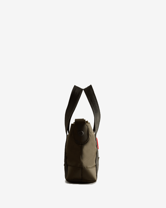 UK Hunter Men Nylon Mini Top Clip Tote Bag Dark Olive 28BV462