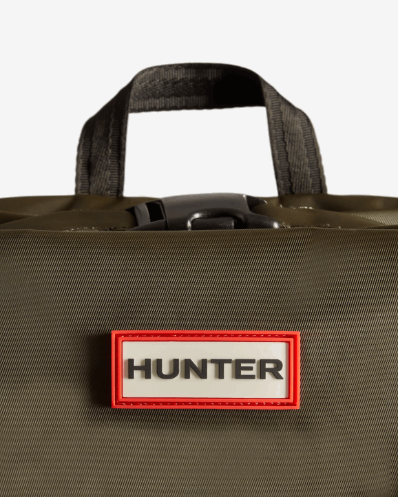 UK Hunter Men Nylon Pioneer Top Clip Backpack Dark Olive 28BV419