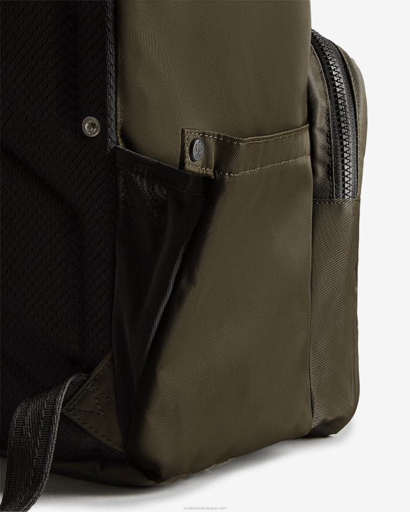 UK Hunter Men Nylon Pioneer Top Clip Backpack Dark Olive 28BV419
