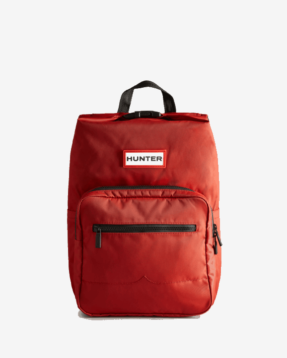 UK Hunter Men Nylon Pioneer Top Clip Backpack Military Red 28BV420