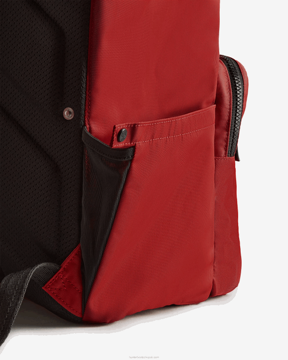 UK Hunter Men Nylon Pioneer Top Clip Backpack Military Red 28BV420