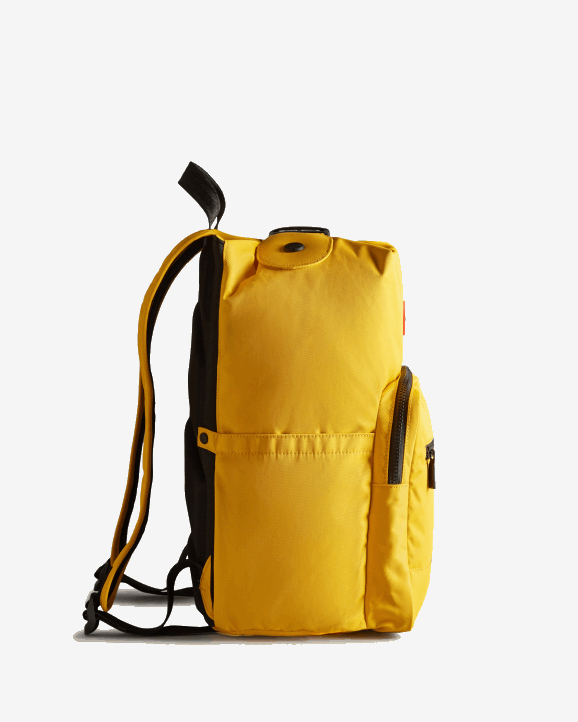 UK Hunter Men Nylon Pioneer Top Clip Backpack Yellow 28BV422