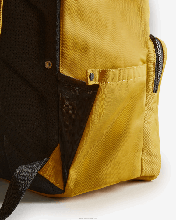 UK Hunter Men Nylon Pioneer Top Clip Backpack Yellow 28BV422
