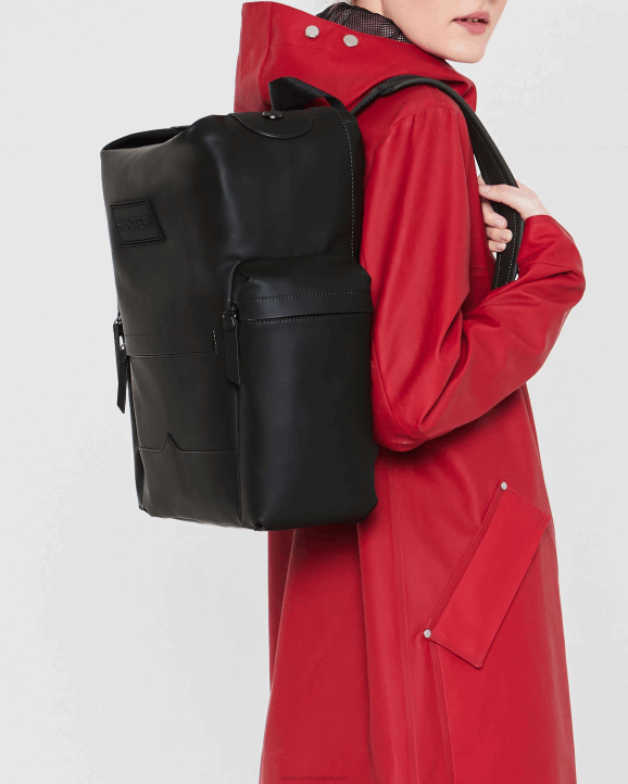 UK Hunter Men Top Clip Backpack - Rubberized Leather 28BV426