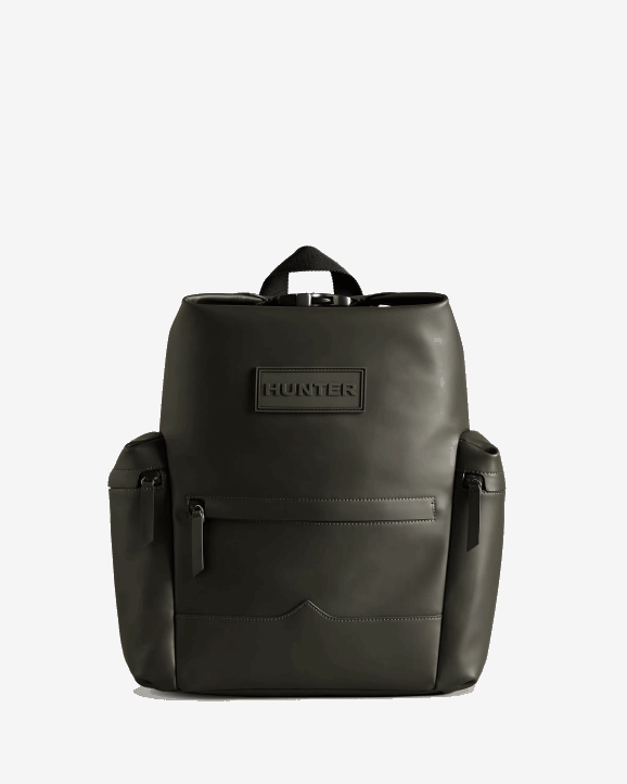 UK Hunter Men Top Clip Backpack - Rubberized Leather 28BV427