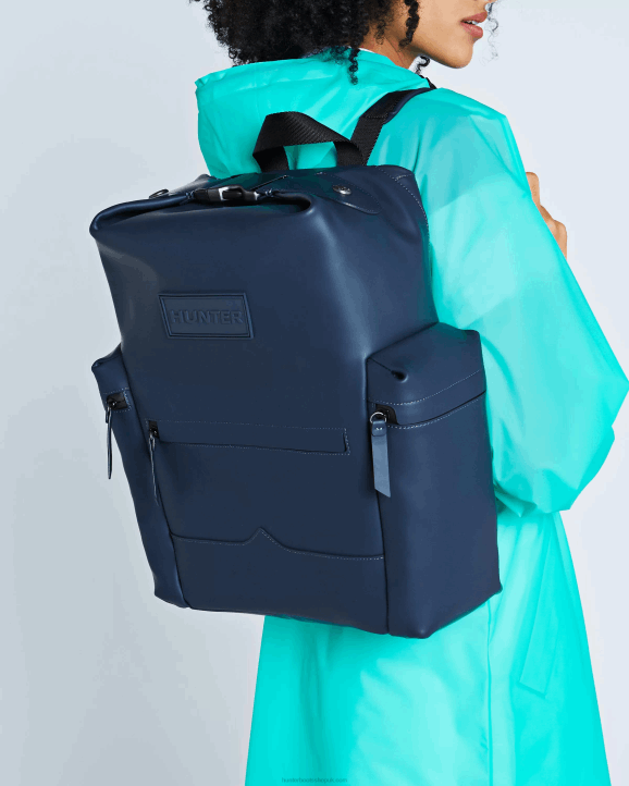 UK Hunter Men Top Clip Backpack - Rubberized Leather 28BV428