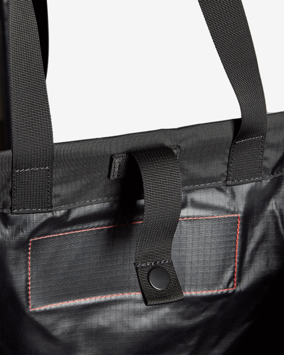 UK Hunter Men Travel Ripstop Recycled Nylon Beach Bag Black/Red Box Logo 28BV379