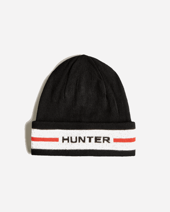 UK Hunter Men Hunter Branded Cuff Beanie Black Multi 28BV408