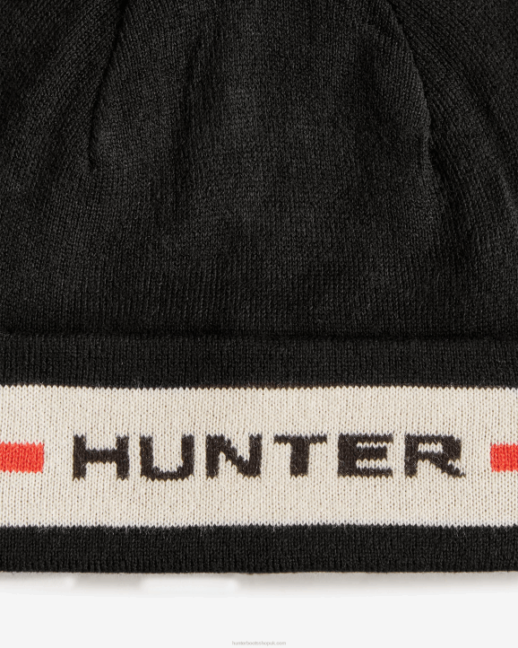UK Hunter Men Hunter Branded Cuff Beanie Black Multi 28BV408