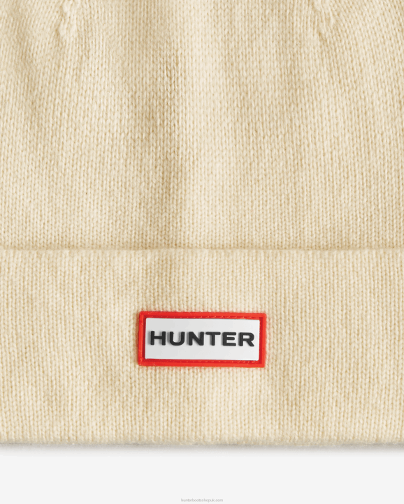UK Hunter Men Play Essential Cuff Beanie Hunter White 28BV444