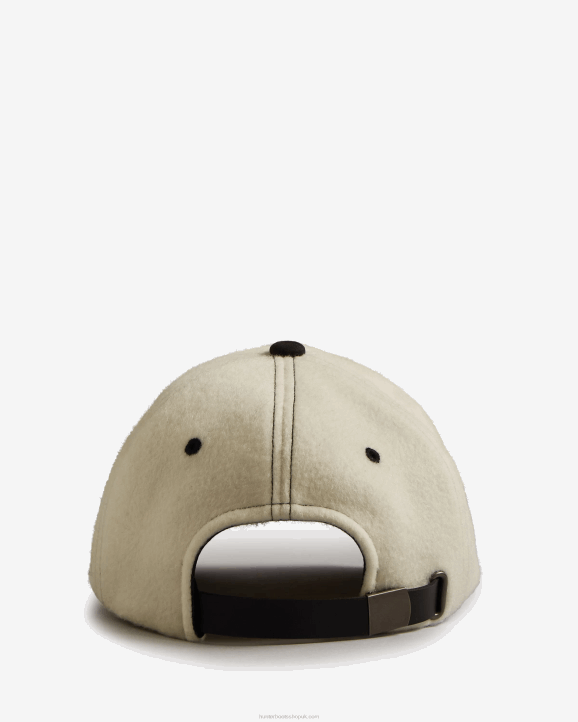 UK Hunter Men Wool Logo Baseball Cap White Willow 28BV497