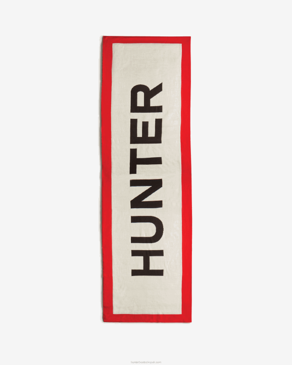 UK Hunter Men Hunter Branded Scarf Logo Red 28BV440