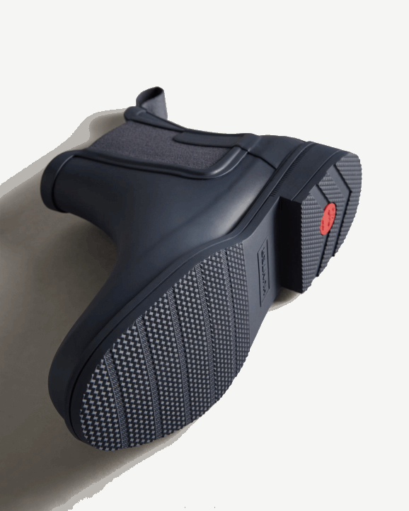 UK Hunter Men Refined Slim Fit Chelsea Boots Navy 28BV552