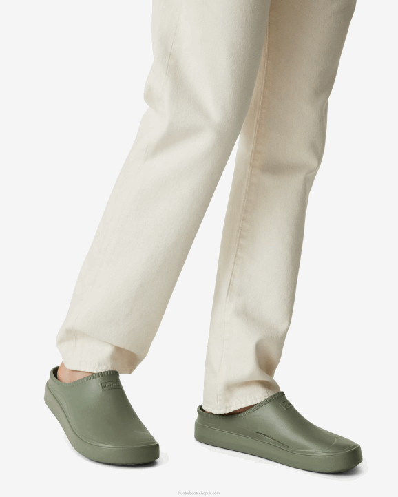 UK Hunter Men In/Out Bloom Clogs Lichen Green 28BV100