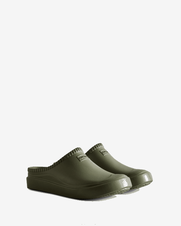 UK Hunter Men In/Out Bloom Clogs Lichen Green 28BV100