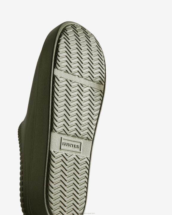 UK Hunter Men In/Out Bloom Clogs Lichen Green 28BV100