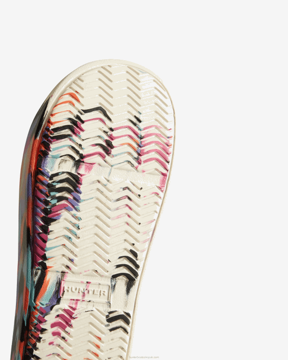 UK Hunter Men In/Out Bloom Clogs White Marble/White Willow 28BV136