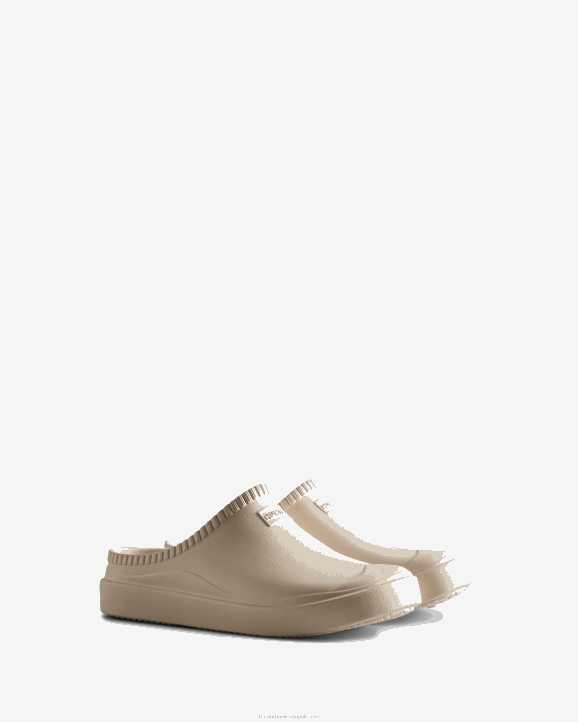 UK Hunter Men In/Out Bloom Clogs White Willow 28BV101