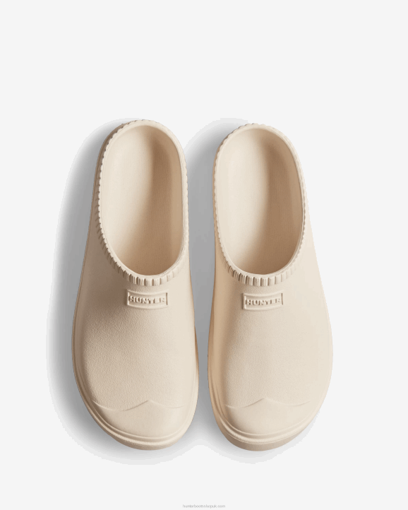 UK Hunter Men In/Out Bloom Clogs White Willow 28BV101