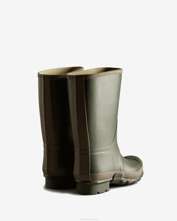 UK Hunter Men Gardener Rain Boots Dark Olive/Clay 28BV529