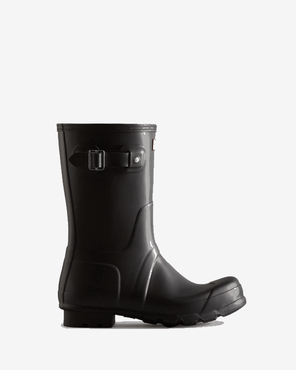 UK Hunter Men Original Short Rain Boots Black 28BV504