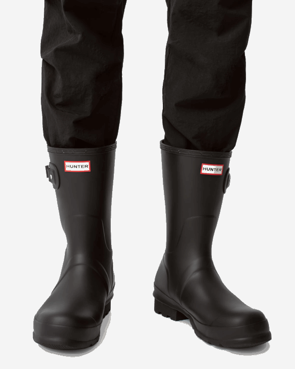 UK Hunter Men Original Short Rain Boots Black 28BV504