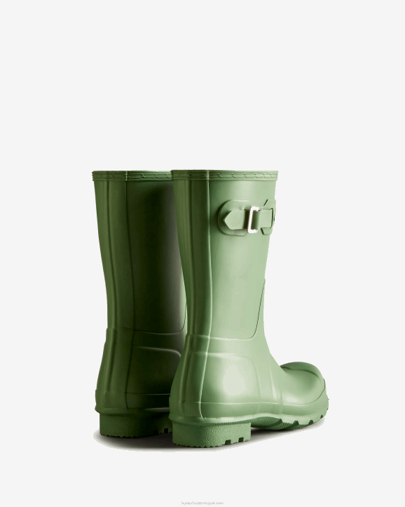 UK Hunter Men Original Short Rain Boots Fell Green 28BV551