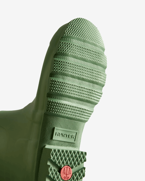 UK Hunter Men Original Short Rain Boots Fell Green 28BV551