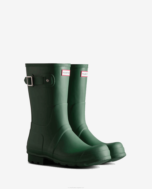 UK Hunter Men Original Short Rain Boots Thicket Green 28BV547