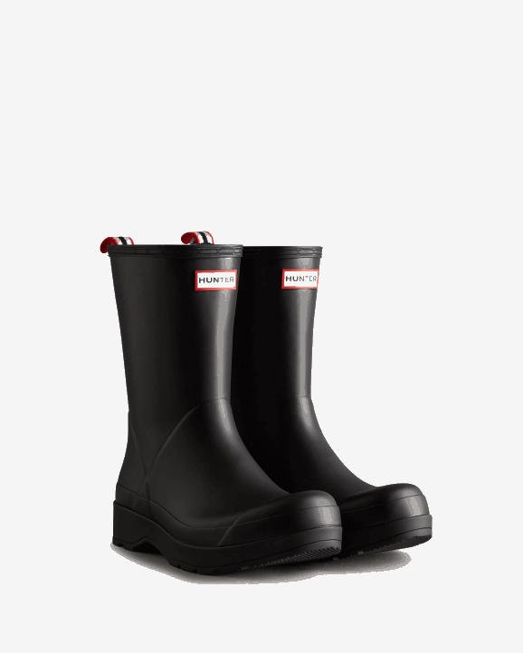 UK Hunter Men Play Mid-Height Rain Boots Black 28BV510