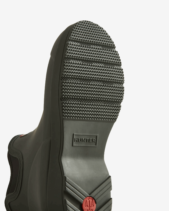 UK Hunter Men Play Neoprene Chelsea Boots Arctic Moss Green 28BV507