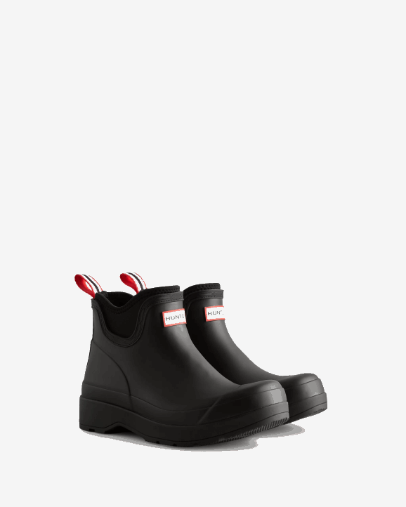 UK Hunter Men Play Neoprene Chelsea Boots Black 28BV508