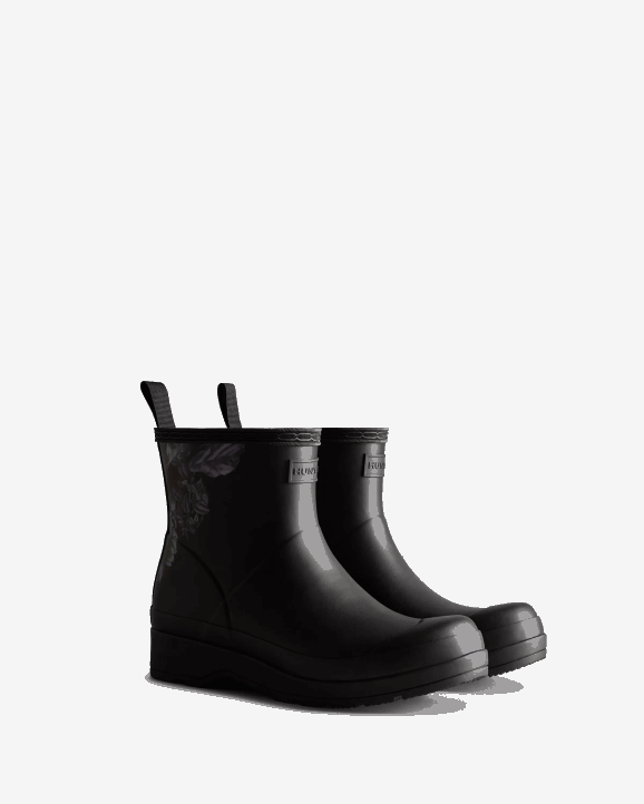 UK Hunter Men Play Short Extra Butter Print Boot Gaiter Glove Set 28BV282