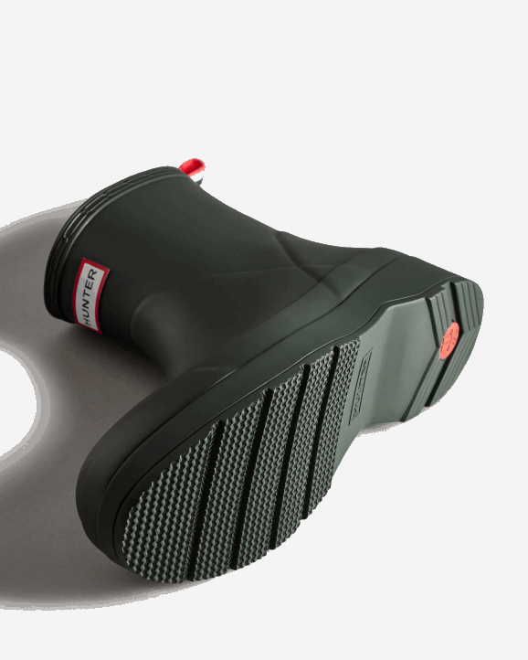 UK Hunter Men Play Short Rain Boots Arctic Moss Green 28BV524