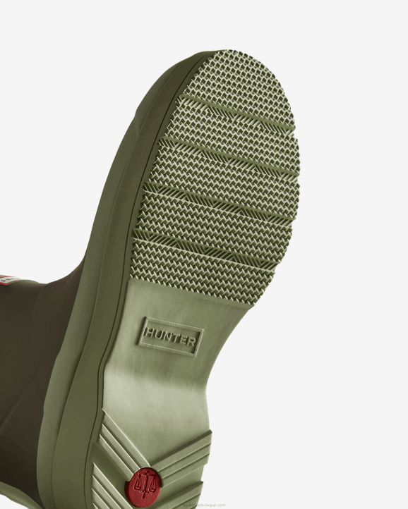 UK Hunter Men Play Short Rain Boots Lichen Green/Everglade Green 28BV501