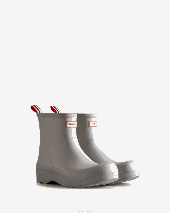 UK Hunter Men Play Short Rain Boots Zinc Grey 28BV554