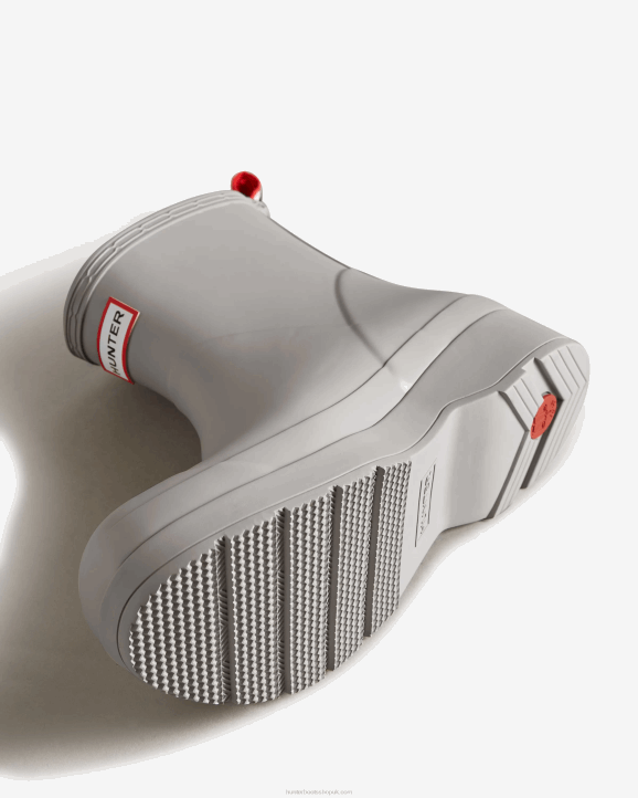 UK Hunter Men Play Short Rain Boots Zinc Grey 28BV554