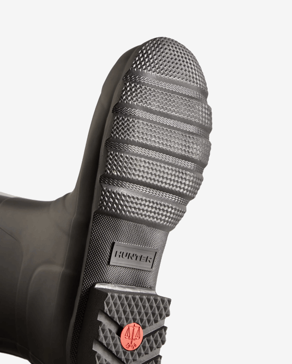 UK Hunter Men Short Side Adjustable Rain Boots Black 28BV548