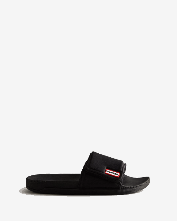 UK Hunter Men Adjustable Slides Black 28BV535