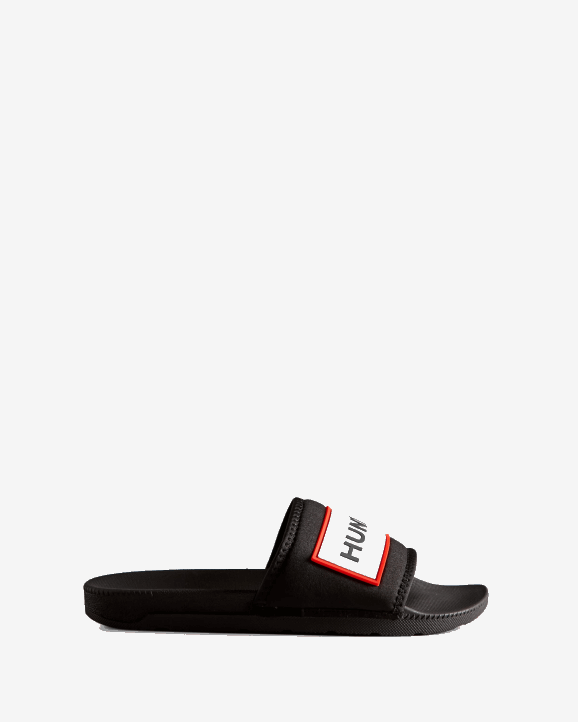 UK Hunter Men Neoprene Logo Slides Black 28BV569