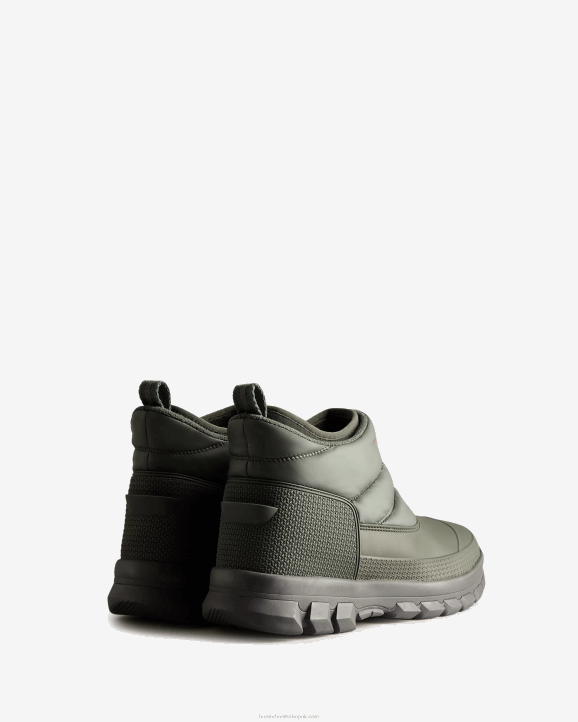 UK Hunter Men Insulated Ankle Snow Boots Arctic Moss Green 28BV593