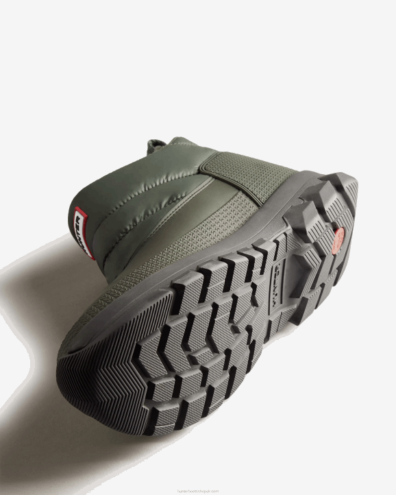 UK Hunter Men Insulated Ankle Snow Boots Arctic Moss Green 28BV593