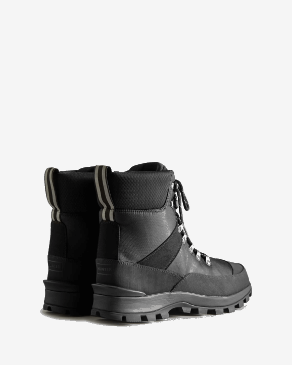 UK Hunter Men Insulated Recycled Polyester Commando Boots Black 28BV573